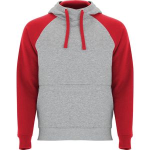 Tweekleurige hoodie 'Badet' Rood/Grijs Merk Roly Maat XXL
