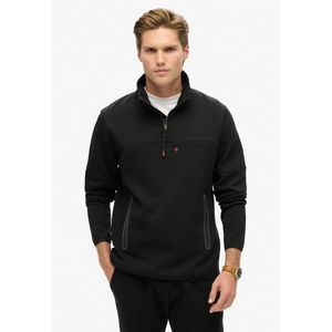 Superdry Tech Logo Loose Sweatshirt Met Halve Rits Zwart Man