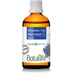 Botalife - Zwartzaadolie - Zwartezaadolie -Zwarte zaad olie - Zwartekomijnolie- Black Seed Oil - 100% Puur en Onbewer- Nigella Sativa-Koudegeperst - 100 ml