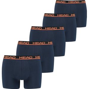 HEAD 5P boxers basic blauw & oranje - L