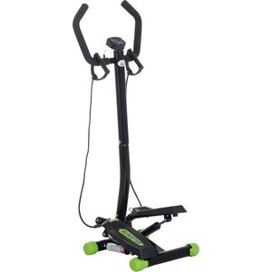Ministepper met monitor - Stepper - Stepper fitness - Step fitness - 2 in 1 swing stepper - 2 weerstandsbanden - computer - verstelbare weerstand - Inclusief zijwaartse beweging en vloermat
