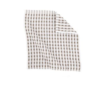 Tiseco Home Studio - Vaatdoek OMAN - SET/12 - 100% katoen - badstof - ultra-absorberend - sneldrogend - duurzaam materiaal - 32x35 cm - Taupe