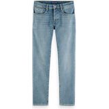 Scotch & Soda Essentials Ralston in Biologisch cotton – Aqua Blue Heren Jeans - Maat 31/34