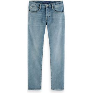 Scotch & Soda Essentials Ralston in Biologisch cotton – Aqua Blue Heren Jeans - Maat 32/32