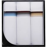 Zakdoeken - Wit - 100% Gekamde Katoen - Verpakt per 6 Stuks