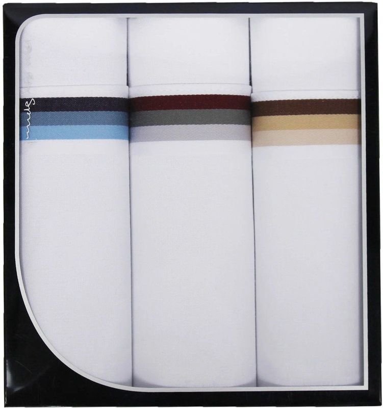 Zakdoeken - Wit - 100% Gekamde Katoen - Verpakt per 6 Stuks