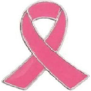 Akyol - Pink ribbon broche - Pink ribbon - stainless steel - broche – roze- Roze broche - broche in teken van steun - broche voor vrouwen
