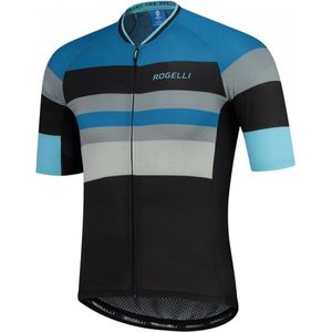 Rogelli Wielershirt KM Peak Zwart/Blauw 2XL