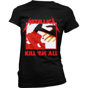 Metallica Dames Tshirt -M- Kill Em All Tracks Zwart