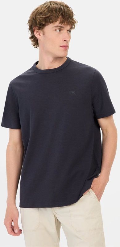 camel active - Organisch T-shirt - Marineblauw - Katoen