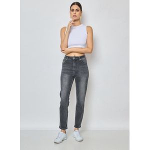 Mom jeans, grijs, maat XL