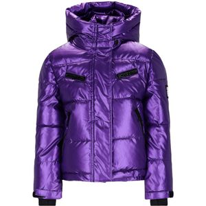 SuperRebel - SPICY Girls Hooded Ski Jacket Purple - purple metal - Maat 116