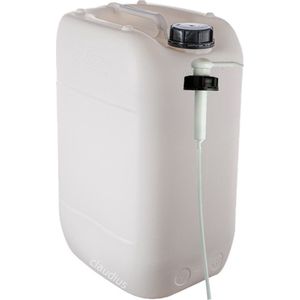 Jerrycan 20 Liter | met pomp | geschikt voor water | UN gekeurd | benzine | handig stapelbaar | food grade | inclusief dop | totaal te legen