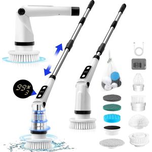 Lexium Elektrische Schoonmaakborstel - Elektrische Schrobborstel - Electrische Schoonmaakborstel - Elektrische Scrubber - Elektrische Afwasborstel