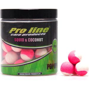 Pro Line Dual Color Pop-Ups - Squid & Coconut - 15mm - 80g - Wit