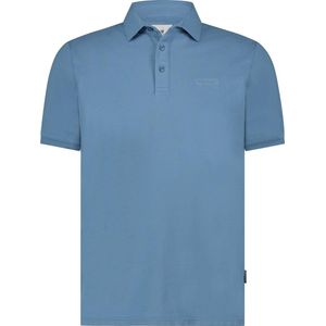 State of Art - Piqué Polo Blauw - Modern-fit - Heren Poloshirt Maat XL