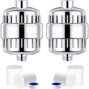 2 Pack Douche filter - Premium Universele Douchefilter - 20 Stage Shower Filter - Waterfilter Voor Douchekop - Anti Kalk Douchekop Filter - met 1 Extra Filter - Zliver