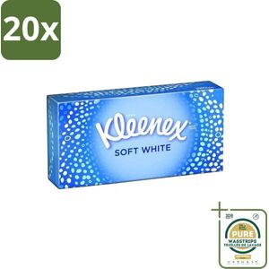20 x Kleenex - Tissues - Soft White - 70 Tissues - Grootverpakking - Taschentuch - Weinig - Weinig - Weinig - Weinig