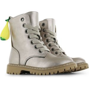 Veterschoenen | Meisjes | Champagne Metallic | Alcantara | Go Banana's | Maat 24