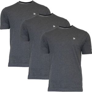3-Pack Donnay T-shirt (599008) - Sportshirt - Heren - Charcoal marl