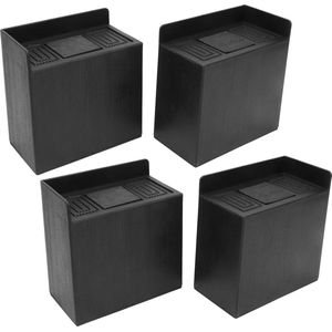 4 STKS 4in L-vormige Anti-vibratiekussens - Antislip Voetkussen - Bedverhogers - Wasmachine Sofa Meubels