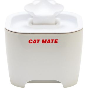 Cat Mate 410E Fontein voor huisdieren met twee niveaus van drie liter — wit