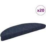 vidaXL - Trapmatten - Blauw - Zelfklevend - 20 stuks - 56x17x3 cm