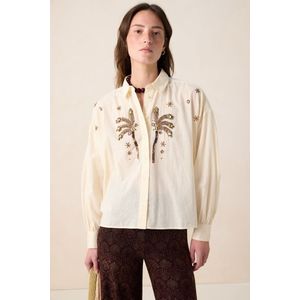 Sissy-Boy - Witte blouse met palmbomen