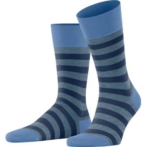FALKE Sensitive Mapped Line comfort band, geschikt voor diabetici katoen sokken heren blauw - Maat 47-50