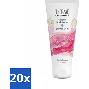 Therme - Saigon Pink Lotus - Douche Satin - Verfrissend - Verzorgend - 200ml - Bulkverpakking - 20 stuks