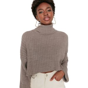 Trendyol Stone Crop Basic Gebreide Trui Twoaw22Kz0223