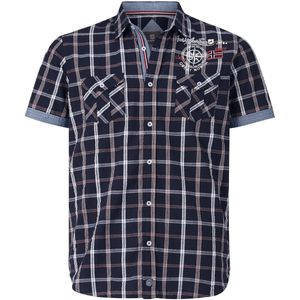 Jan Vanderstorm - BERTY - Overhemd - Donkerblauw - Korte Mouwen