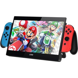 Gloovon® - Gaming Monitor 10.1 inch Switch - Full HD - 60Hz - Draagbare - Gaming Monitor met Speakers - Geschikt voor Nintendo Switch & Switch OLED - HDMI - Plug & Play - Zwart
