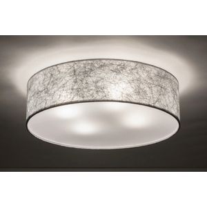 Lumidora Plafondlamp 72084 - 4 Lichts - E27 - Grijs - Zilvergrijs - Stof - 50 cm