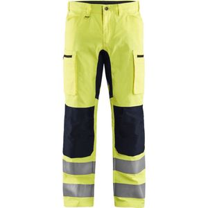 Blaklader High Vis broek met stretch 1585-1811 - High Vis Geel/Zwart - D128