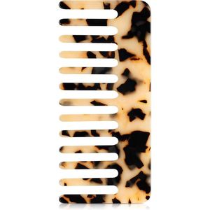 Antistatische kam met brede tanden voor lang haar - Ontwarringskam zonder handvat (wit)