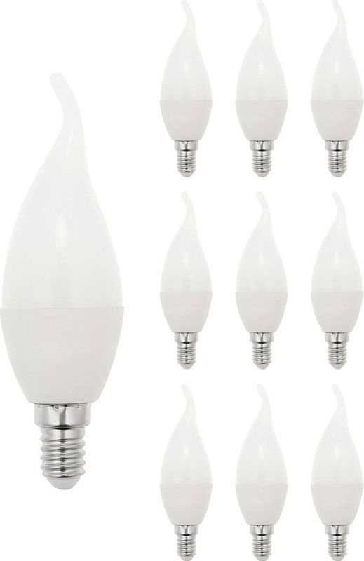 VITO LED Kaarslamp C37 E14 - 7W (vervangt 50W) - 533lm - 6400K - 220-240V - Ø37mm - Energiezuinig - 10 stuks