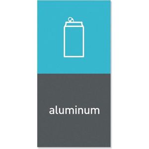 Afvalemmer Marker Magnetisch - Aluminium - Grijs - Simplehuman
