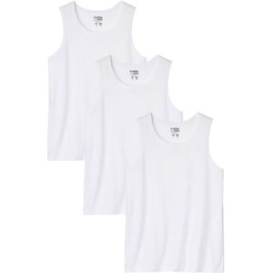 ATLAS FOR MEN - Set van 3 effen tanktops - Heren - Verkrijgbaar in grote maten - XXL