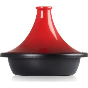 Le Creuset - Tajine - Kersenrood - Gietijzer - Ø 35 cm