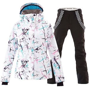 Dames Skipak 2-delig - Ademend en Waterdicht Sneeuwpak voor Skiën en Snowboarden