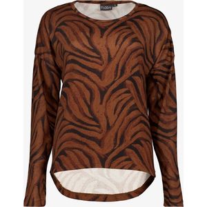 TwoDay dames shirt met print bruin - Maat M