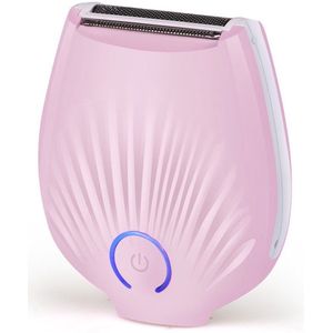 Oplaadbaar, waterdicht scheerapparaat voor dames, ontharingstrimmer, nat of droog gebruik (roze)