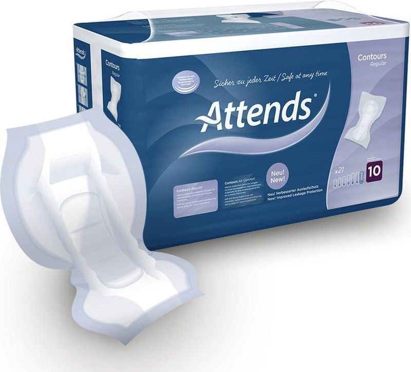 Attends - Contours - Inleggers - 21 Stuk - Anatomisch Vormgegeven