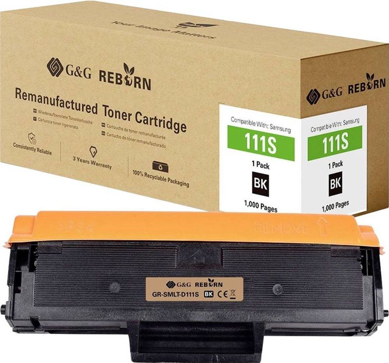 G&G - Toner - Compatibel - Zwart - 1000 Bladzijden