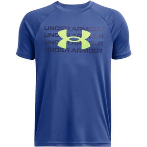 Under Armour - Ua B Tech Wm Logo Ss - T-shirt - Tech Blue