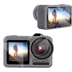 Lens + voor- en achterkant LCD-scherm HD-beschermfolie voor DJI Osmo Action