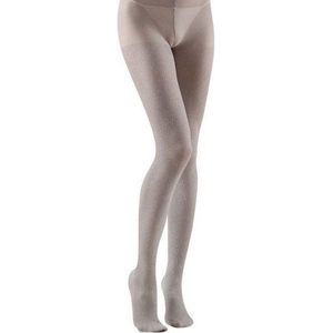 WIDMANN - Zilverkleurige glitter legging voor volwassenen - M