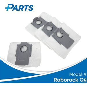 Roborock Q5 Stofzakken (4 Stuks, Plus.Parts® alternatief voor 8.02.0132)