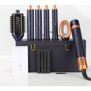 Jeghi® Professionele Haardroger 6 in 1 - Haarföhn - Krultang - Föhnborstel - Multi Styler - 3 verwarmingsstanden - 1200-1599W